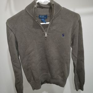 Polo sweater, olive